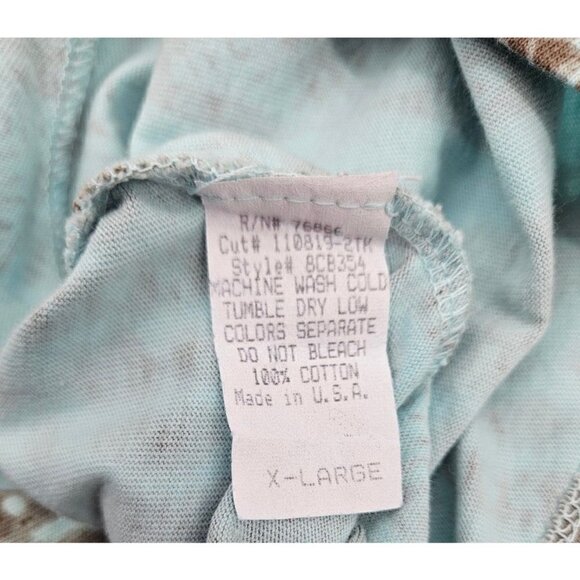 New Prairie Cotton Sleeveless Dress Womens XL Aqua Made in USA NWOT - Picture 5 of 5